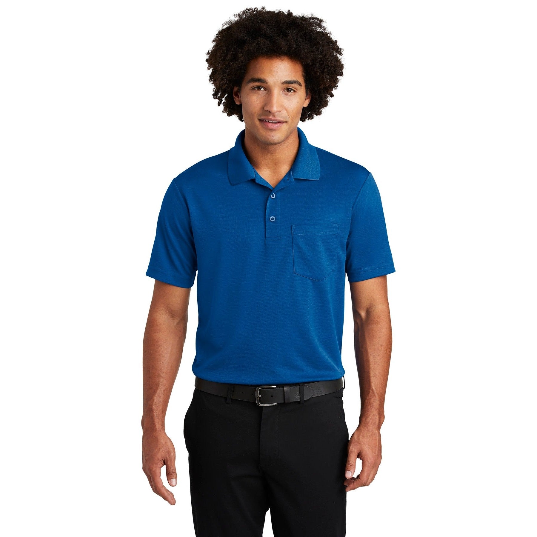 Sport-Tek-Sport-Tek ® PosiCharge ® RacerMesh ® Pocket Polo. ST640P-MedTech-5